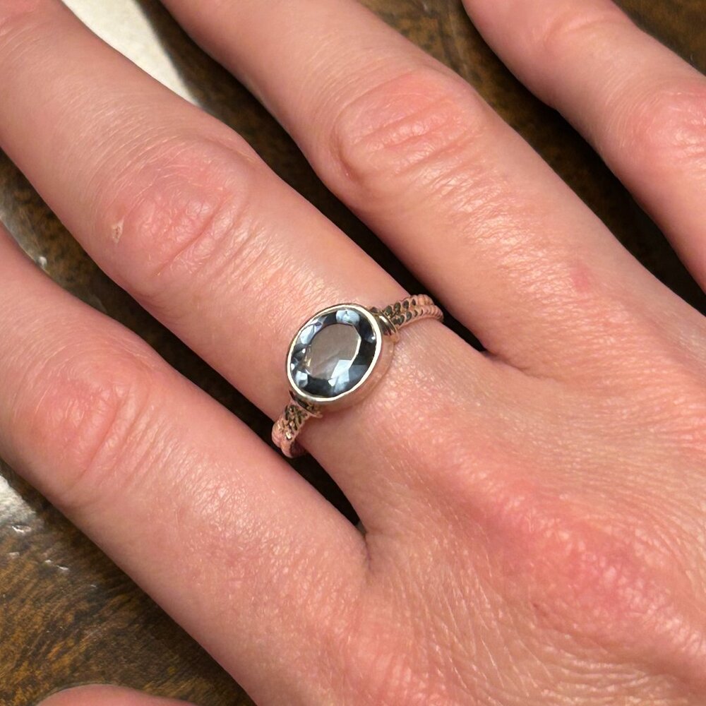 Iolite Solitaire Ring - image 1